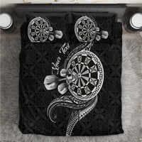 Personalised Niue Darts Masters Bedding Set Tribal Hiapo Dartboard - Polynesian Pride