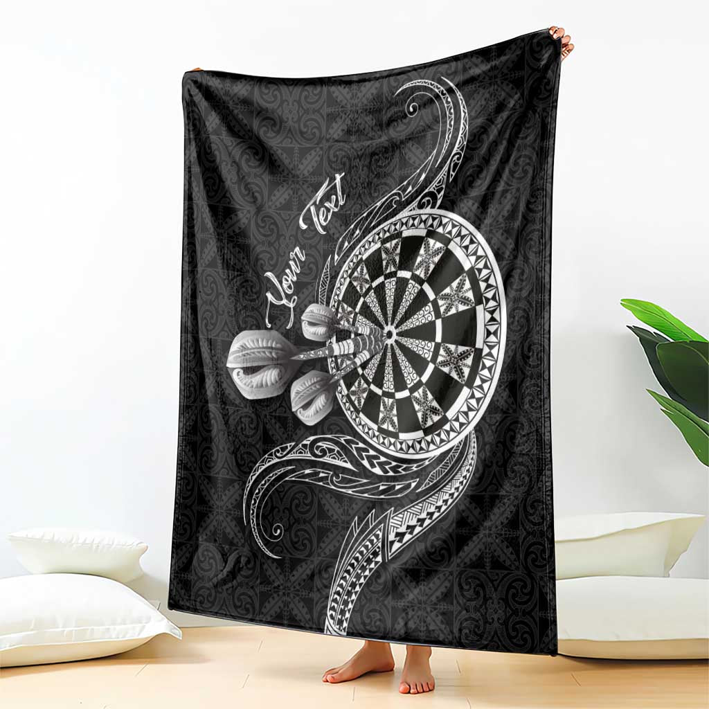 Personalised Niue Darts Masters Blanket Tribal Hiapo Dartboard - Polynesian Pride