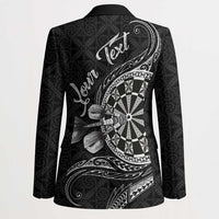 Personalised Niue Darts Masters Blazer Tribal Hiapo Dartboard - Polynesian Pride