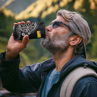 Personalised Niue Darts Masters 4 in 1 Can Cooler Tumbler Tribal Hiapo Dartboard - Polynesian Pride