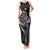 Personalised Niue Darts Masters Family Matching Tank Maxi Dress and Hawaiian Shirt Tribal Hiapo Dartboard - Polynesian Pride