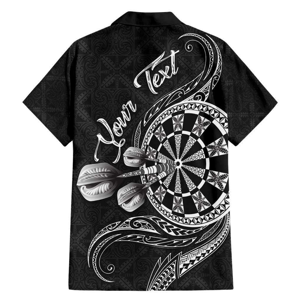 Personalised Niue Darts Masters Hawaiian Shirt Tribal Hiapo Dartboard - Polynesian Pride