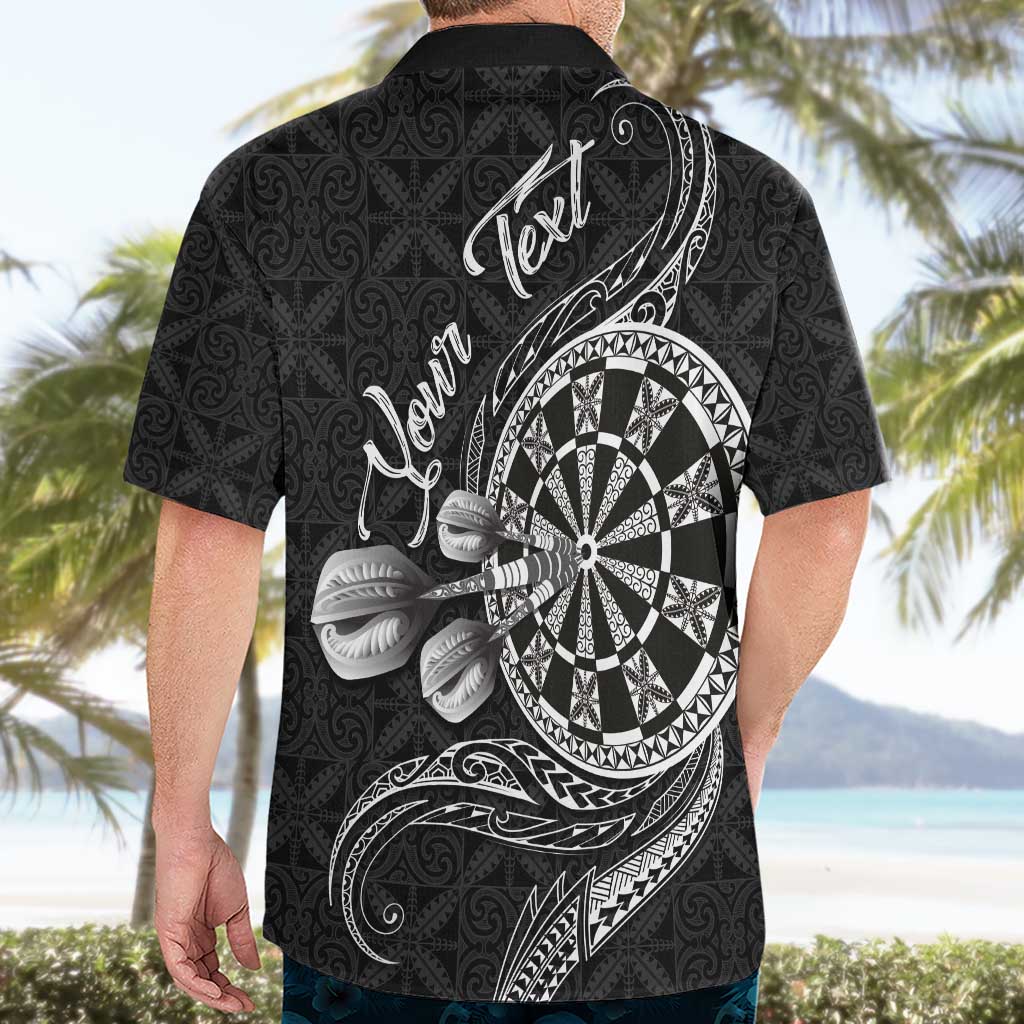 Personalised Niue Darts Masters Hawaiian Shirt Tribal Hiapo Dartboard - Polynesian Pride
