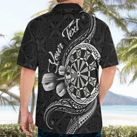 Personalised Niue Darts Masters Hawaiian Shirt Tribal Hiapo Dartboard - Polynesian Pride