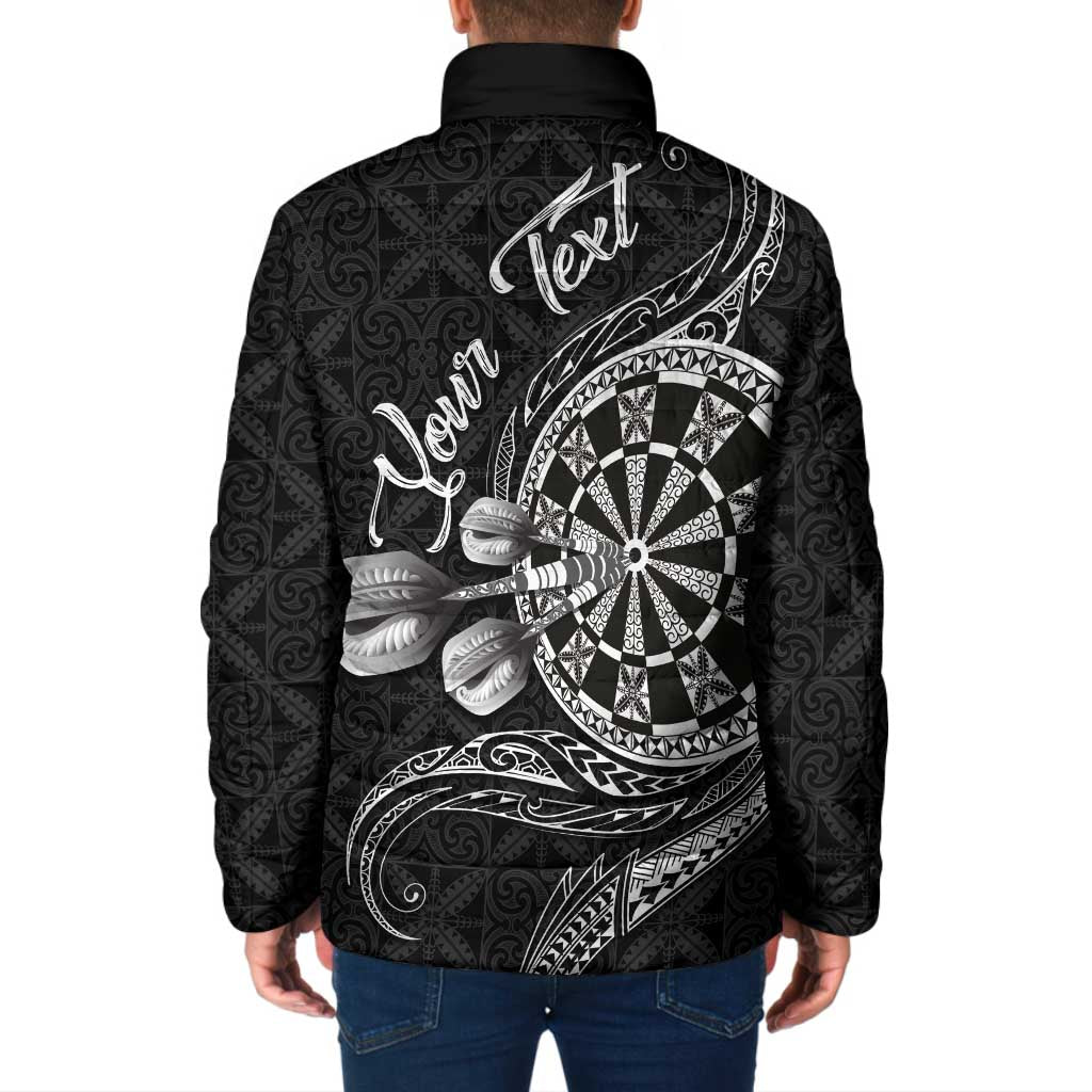 Personalised Niue Darts Masters Padded Jacket Tribal Hiapo Dartboard - Polynesian Pride