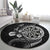 Personalised Niue Darts Masters Round Carpet Tribal Hiapo Dartboard - Polynesian Pride