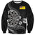 Personalised Niue Darts Masters Sweatshirt Tribal Hiapo Dartboard - Polynesian Pride