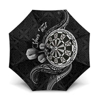 Personalised Niue Darts Masters Umbrella Tribal Hiapo Dartboard - Polynesian Pride