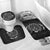 Personalised New Zealand Aotearoa Darts Masters Bathroom Set Tribal Silver Fern and Ta Moko Dartboard - Polynesian Pride