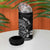 Personalised New Zealand Aotearoa Darts Masters 4 in 1 Can Cooler Tumbler Tribal Silver Fern and Ta Moko Dartboard - Polynesian Pride