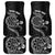 Personalised New Zealand Aotearoa Darts Masters Car Mats Tribal Silver Fern and Ta Moko Dartboard - Polynesian Pride