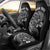 Personalised New Zealand Aotearoa Darts Masters Car Seat Cover Tribal Silver Fern and Ta Moko Dartboard - Polynesian Pride