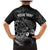 Personalised New Zealand Aotearoa Darts Masters Family Matching Mermaid Dress and Hawaiian Shirt Tribal Silver Fern and Ta Moko Dartboard - Polynesian Pride