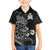 Personalised New Zealand Aotearoa Darts Masters Family Matching Short Sleeve Bodycon Dress and Hawaiian Shirt Tribal Silver Fern and Ta Moko Dartboard - Polynesian Pride