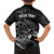 Personalised New Zealand Aotearoa Darts Masters Hawaiian Shirt Tribal Silver Fern and Ta Moko Dartboard - Polynesian Pride