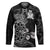 Personalised New Zealand Aotearoa Darts Masters Hockey Jersey Tribal Silver Fern and Ta Moko Dartboard - Polynesian Pride