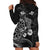 Personalised New Zealand Aotearoa Darts Masters Hoodie Dress Tribal Silver Fern and Ta Moko Dartboard - Polynesian Pride