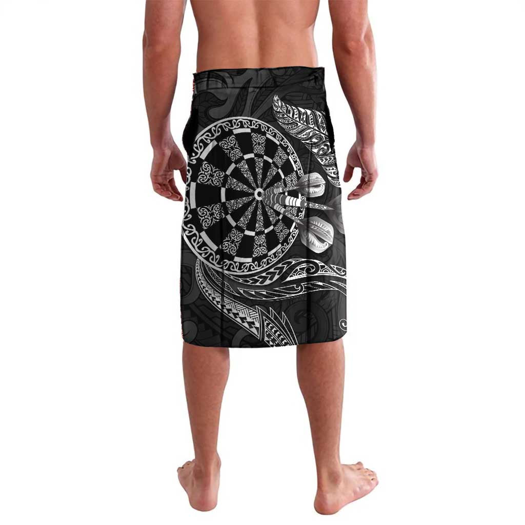 Personalised New Zealand Aotearoa Darts Masters Lavalava Tribal Silver Fern and Ta Moko Dartboard - Polynesian Pride