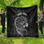 Personalised New Zealand Aotearoa Darts Masters Quilt Tribal Silver Fern and Ta Moko Dartboard - Polynesian Pride