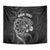 Personalised New Zealand Aotearoa Darts Masters Tapestry Tribal Silver Fern and Ta Moko Dartboard - Polynesian Pride