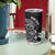 Personalised New Zealand Aotearoa Darts Masters Tumbler Cup Tribal Silver Fern and Ta Moko Dartboard - Polynesian Pride