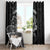 Personalised New Zealand Aotearoa Darts Masters Window Curtain Tribal Silver Fern and Ta Moko Dartboard - Polynesian Pride