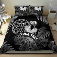 Personalised New Zealand Aotearoa Darts Masters Bedding Set Silver Fern and Maori Spirit - Polynesian Pride