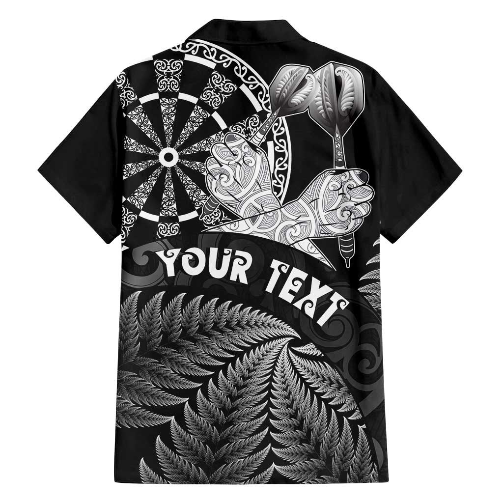 Personalised New Zealand Aotearoa Darts Masters Family Matching Summer Maxi Dress and Hawaiian Shirt Silver Fern and Maori Spirit - Polynesian Pride