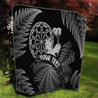 Personalised New Zealand Aotearoa Darts Masters Quilt Silver Fern and Maori Spirit - Polynesian Pride