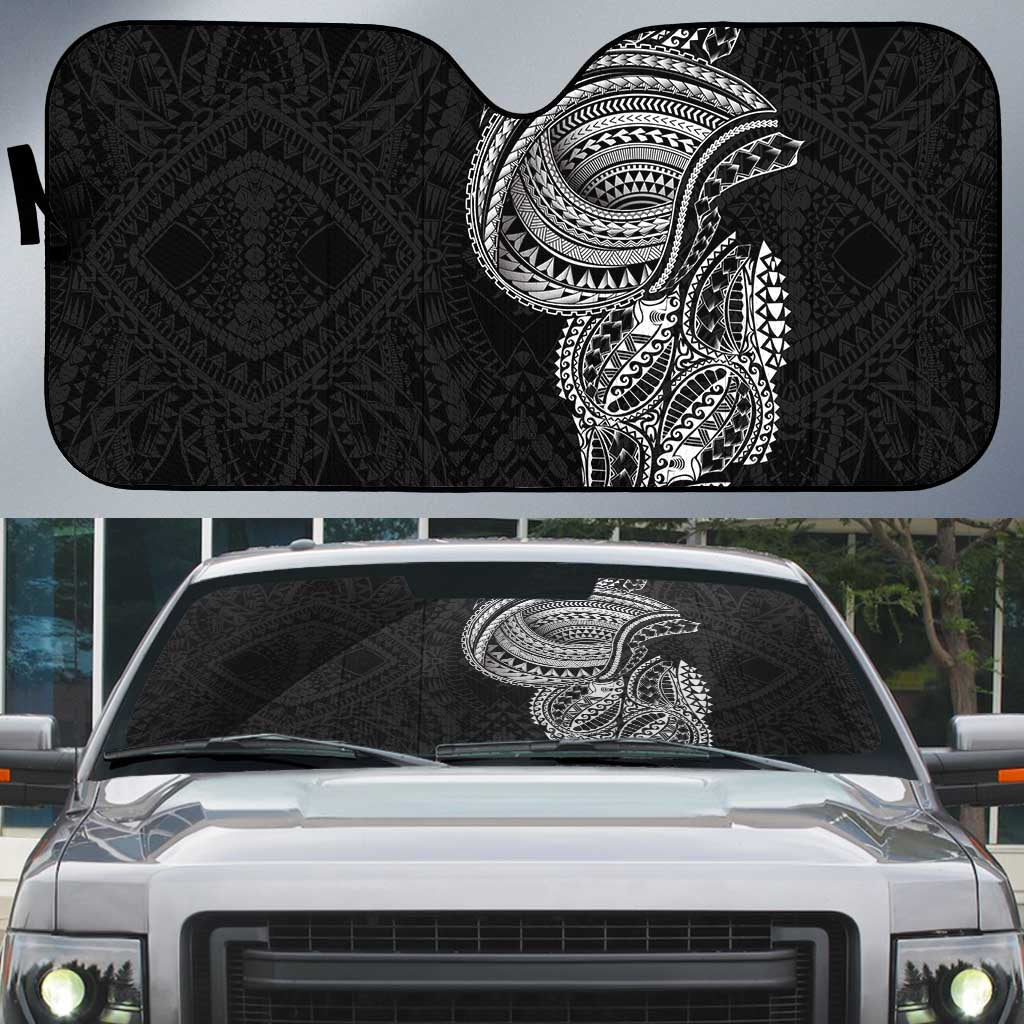 Traditional Polynesian Art Tattoos Auto Sun Shade Black Color - Polynesian Pride