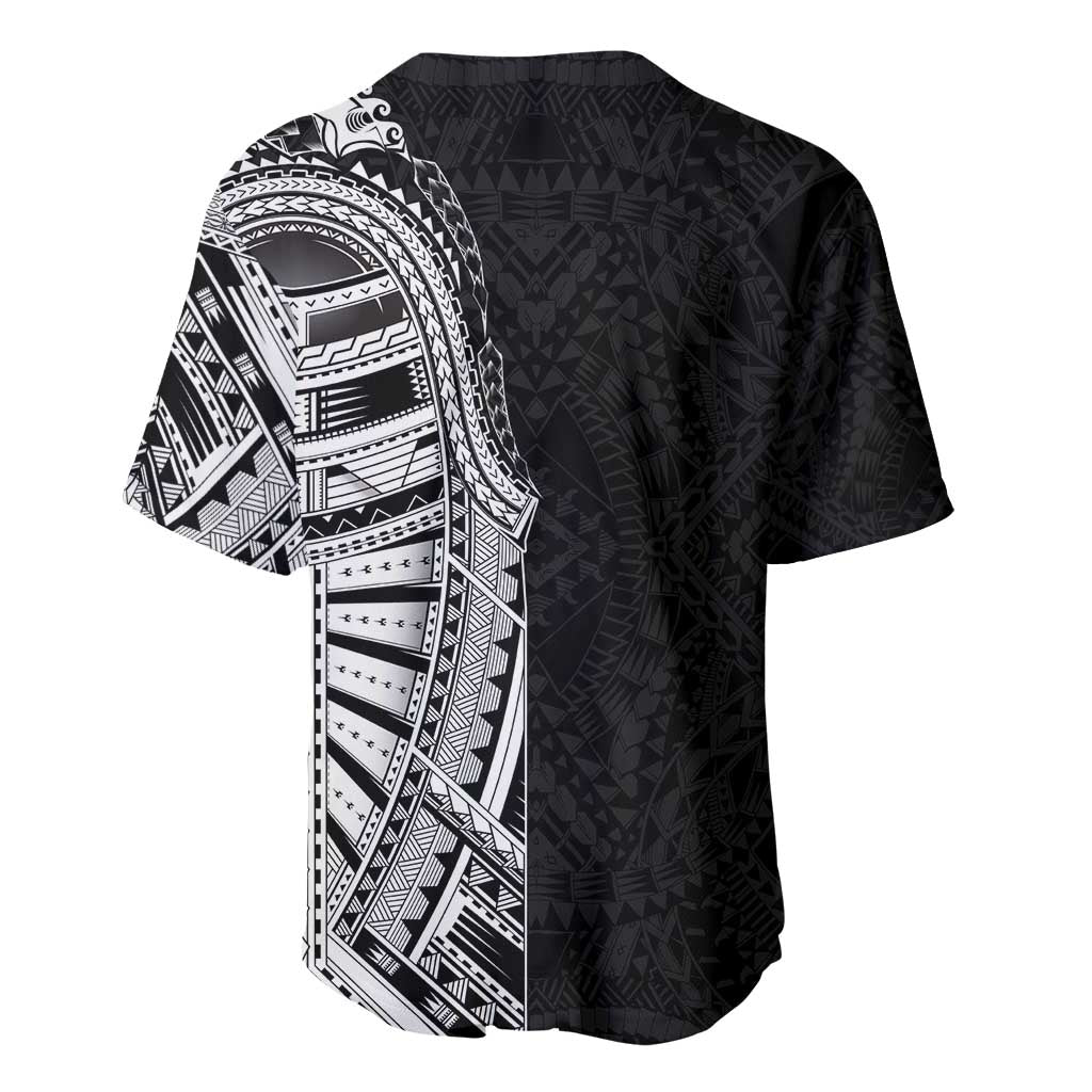Traditional Polynesian Art Tattoos Baseball Jersey Black Color - Polynesian Pride