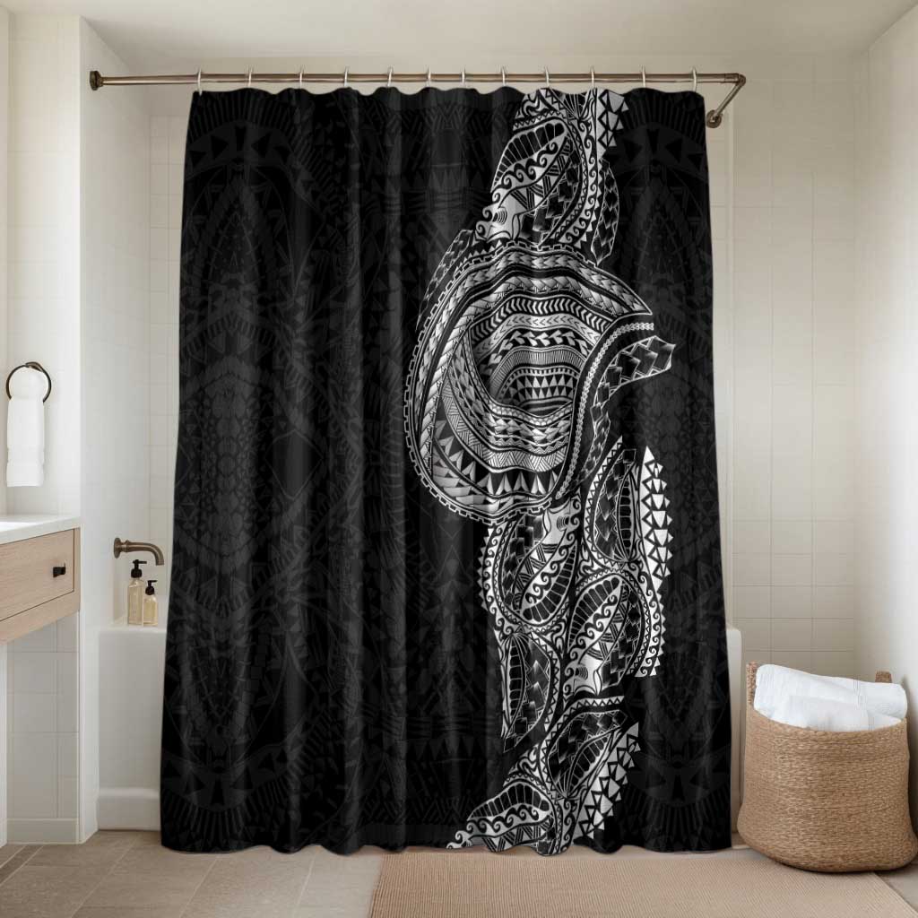 Traditional Polynesian Art Tattoos Bathroom Set Black Color - Polynesian Pride