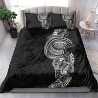 Traditional Polynesian Art Tattoos Bedding Set Black Color - Polynesian Pride