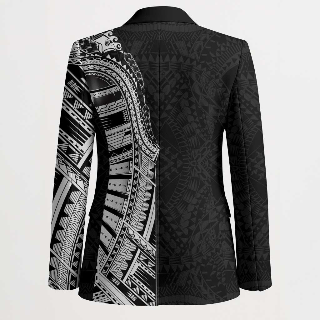 Traditional Polynesian Art Tattoos Blazer Black Color - Polynesian Pride