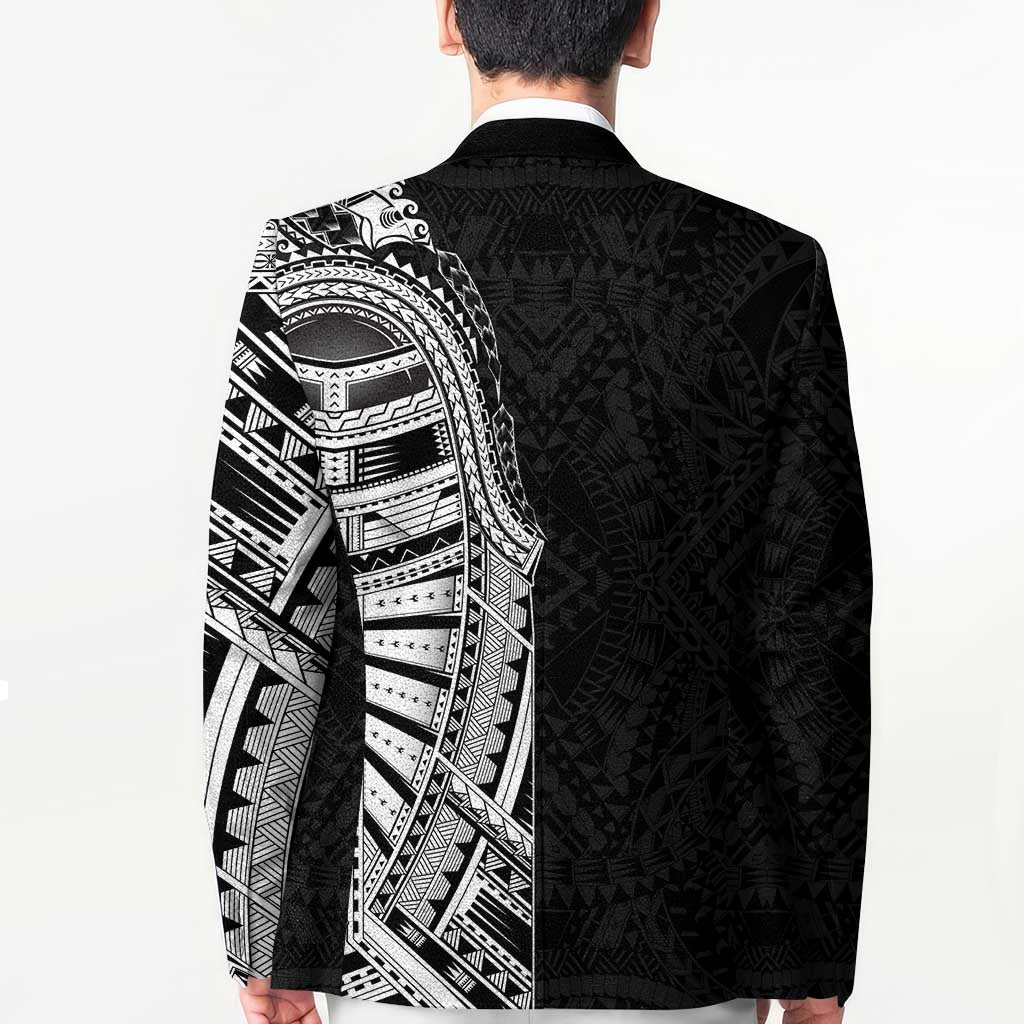 Traditional Polynesian Art Tattoos Blazer Black Color - Polynesian Pride