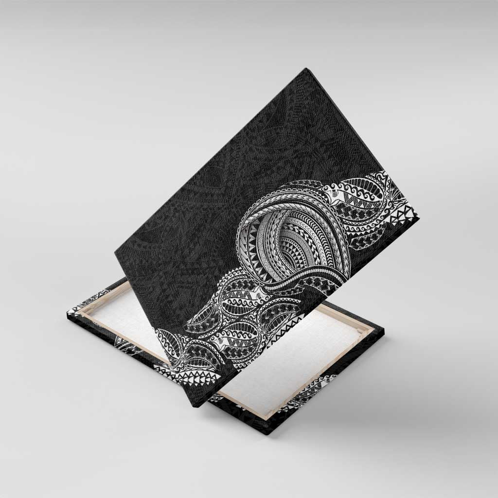 Traditional Polynesian Art Tattoos Canvas Wall Art Black Color - Polynesian Pride