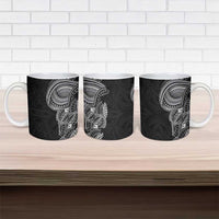 Traditional Polynesian Art Tattoos Ceramic Mug Black Color - Polynesian Pride