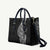 Traditional Polynesian Art Tattoos Leather Bag Black Color - Polynesian Pride