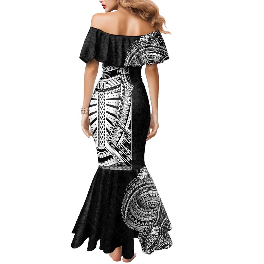 Traditional Polynesian Art Tattoos Mermaid Dress Black Color - Polynesian Pride