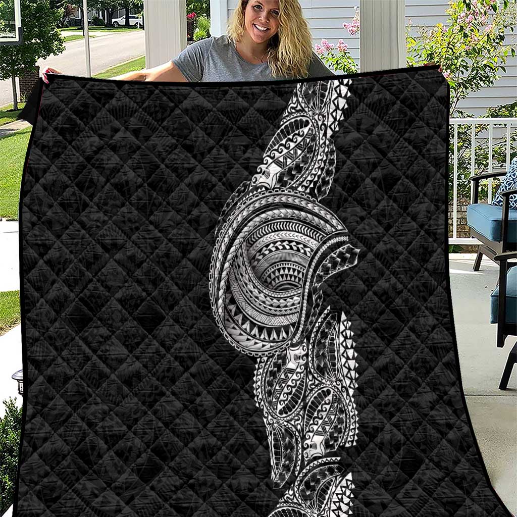 Traditional Polynesian Art Tattoos Quilt Black Color LT03 Black - Polynesian Pride