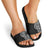 Traditional Polynesian Art Tattoos Slide Sandals Black Color - Polynesian Pride