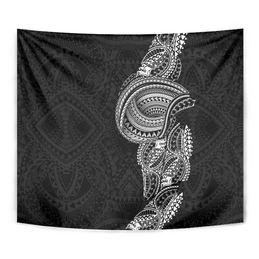 Traditional Polynesian Art Tattoos Tapestry Black Color - Polynesian Pride