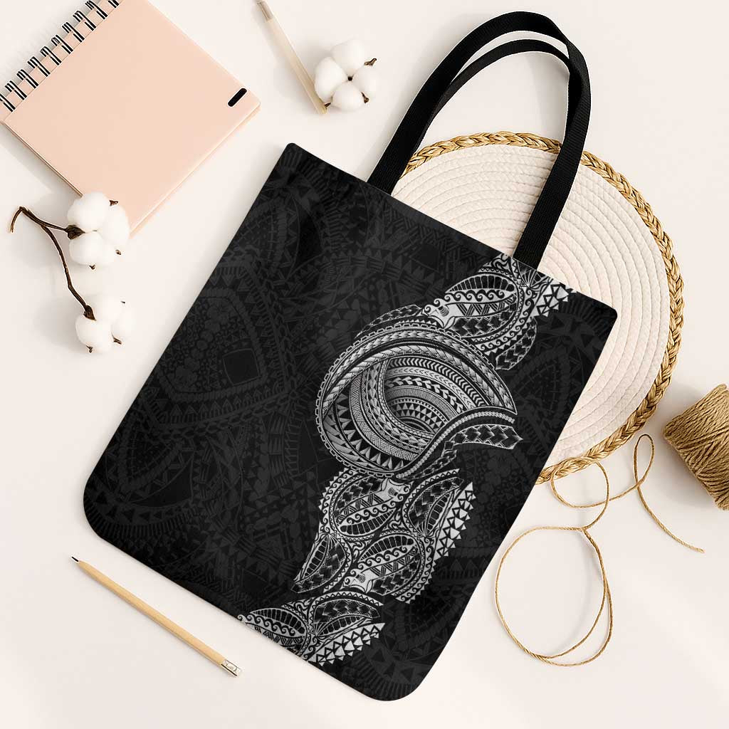 Traditional Polynesian Art Tattoos Tote Bag Black Color LT03 Black Strap One Size Black - Polynesian Pride