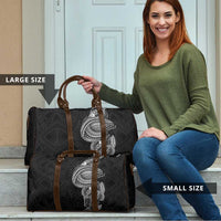 Traditional Polynesian Art Tattoos Travel Bag Black Color - Polynesian Pride