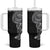 Traditional Polynesian Art Tattoos Tumbler With Handle Black Color - Polynesian Pride