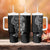 Traditional Polynesian Art Tattoos Tumbler With Handle Black Color - Polynesian Pride