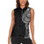Traditional Polynesian Art Tattoos Women Sleeveless Polo Shirt Black Color - Polynesian Pride
