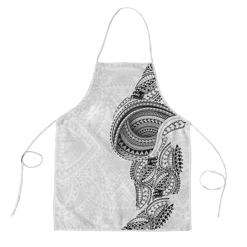 Traditional Polynesian Art Tattoos Apron White Color - Polynesian Pride