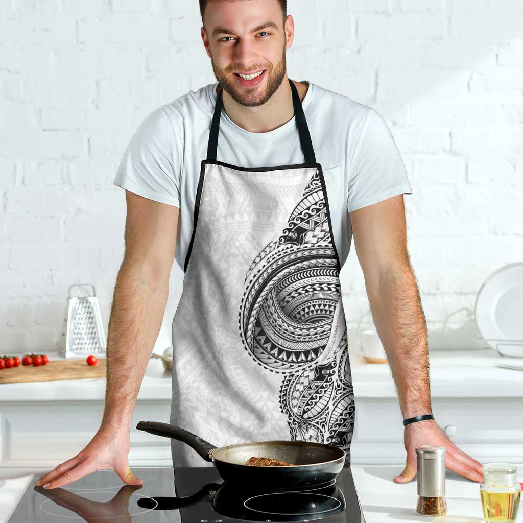Traditional Polynesian Art Tattoos Apron White Color - Polynesian Pride