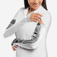 Traditional Polynesian Art Tattoos Arm Sleeves White Color - Polynesian Pride
